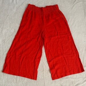 Anthropologie Fiery Orange Pants